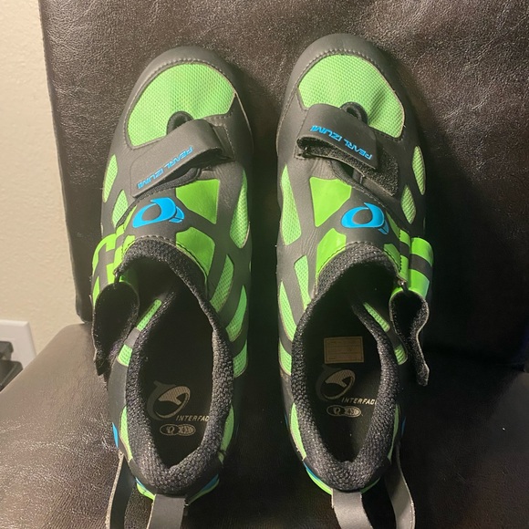 Pearl Izumi Interfag Men's Neon Lime Black Cycling Cleats Size 43/10US - Picture 9 of 12